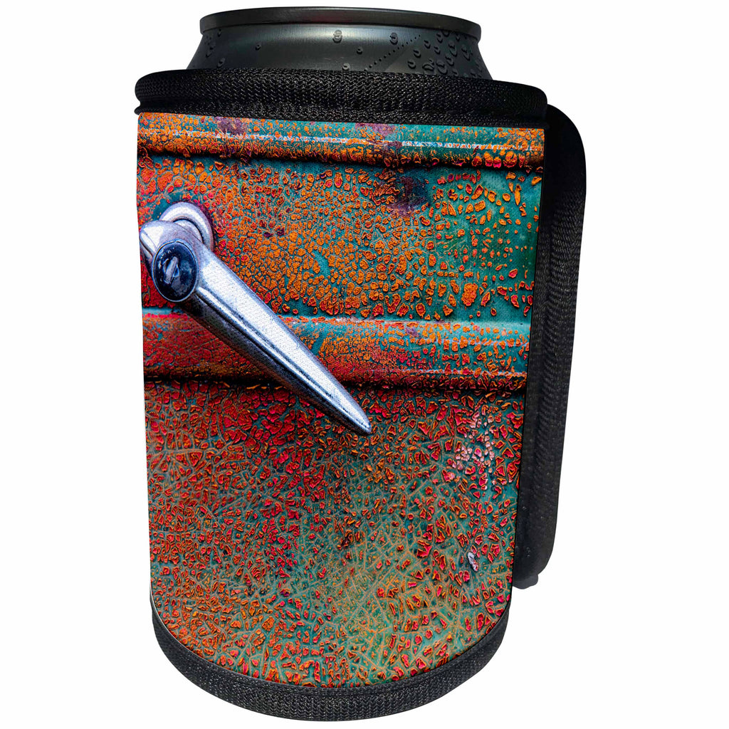 3dRose Danita Delimont - Abstracts - Rusty old truck details near Salmo, B.C., Canada - Can Cooler Bottle Wrap (cc_257458)