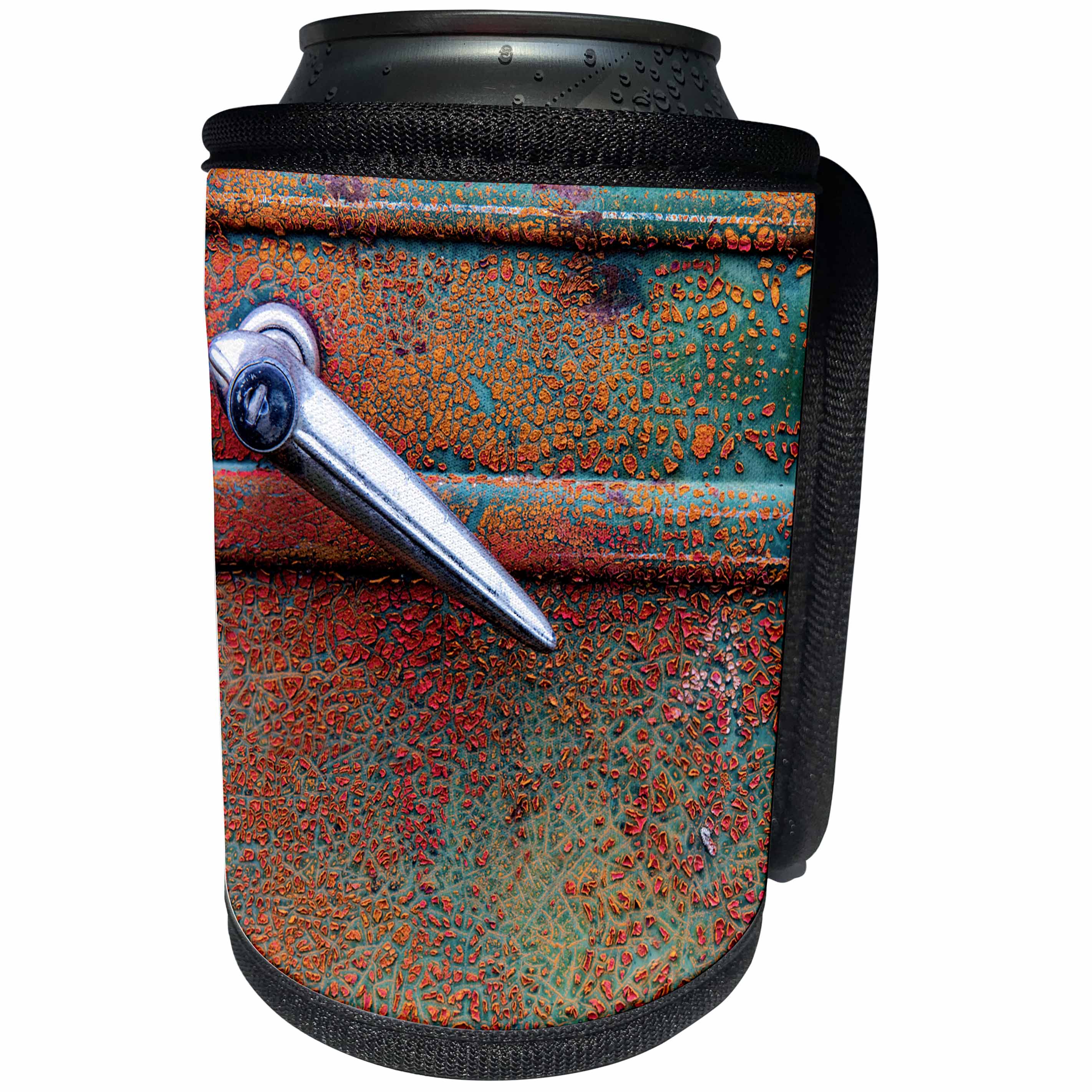 3dRose Danita Delimont - Abstracts - Rusty old truck details near Salmo, B.C., Canada - Can Cooler Bottle Wrap (cc_257458)