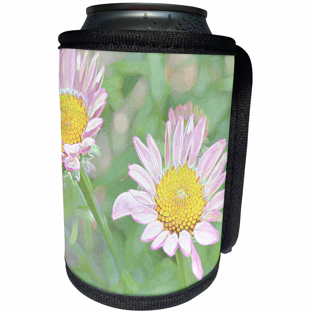 3dRose Patricia Sanders Flowers - Echinacea Floral Art III - Can Cooler Bottle Wrap (cc_25752)