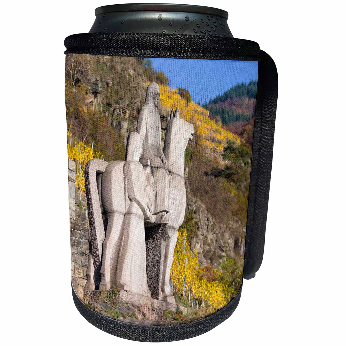 3dRose Danita Delimont - Sculptures - Watstein Monument commemorating Richard Lionheart, Wachau, Austria - Can Cooler Bottle Wrap (cc_257564)