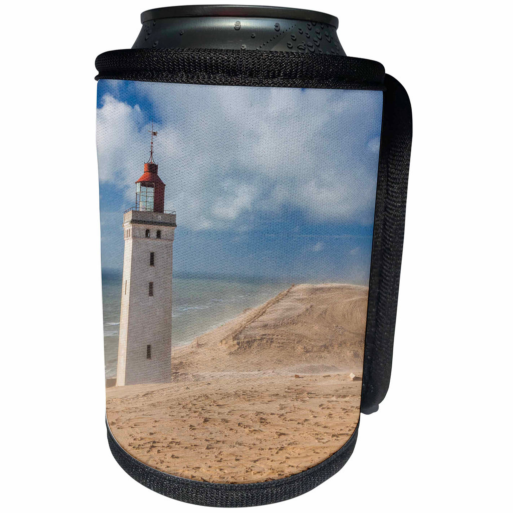3dRose Danita Delimont - Lighthouses - Denmark, Jutland, Lonstrup, Rudbjerg Knude Fyr Lighthouse. - Can Cooler Bottle Wrap (cc_257587)