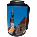 3dRose Danita Delimont - Denmark - Denmark, Jutland, Skagen, town church - Can Cooler Bottle Wrap (cc_257593)