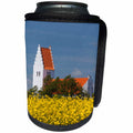 3dRose Danita Delimont - Denmark - Denmark, Mon, Fanefjord, Fanefjord Kirke Church, exterior - Can Cooler Bottle Wrap (cc_257609)