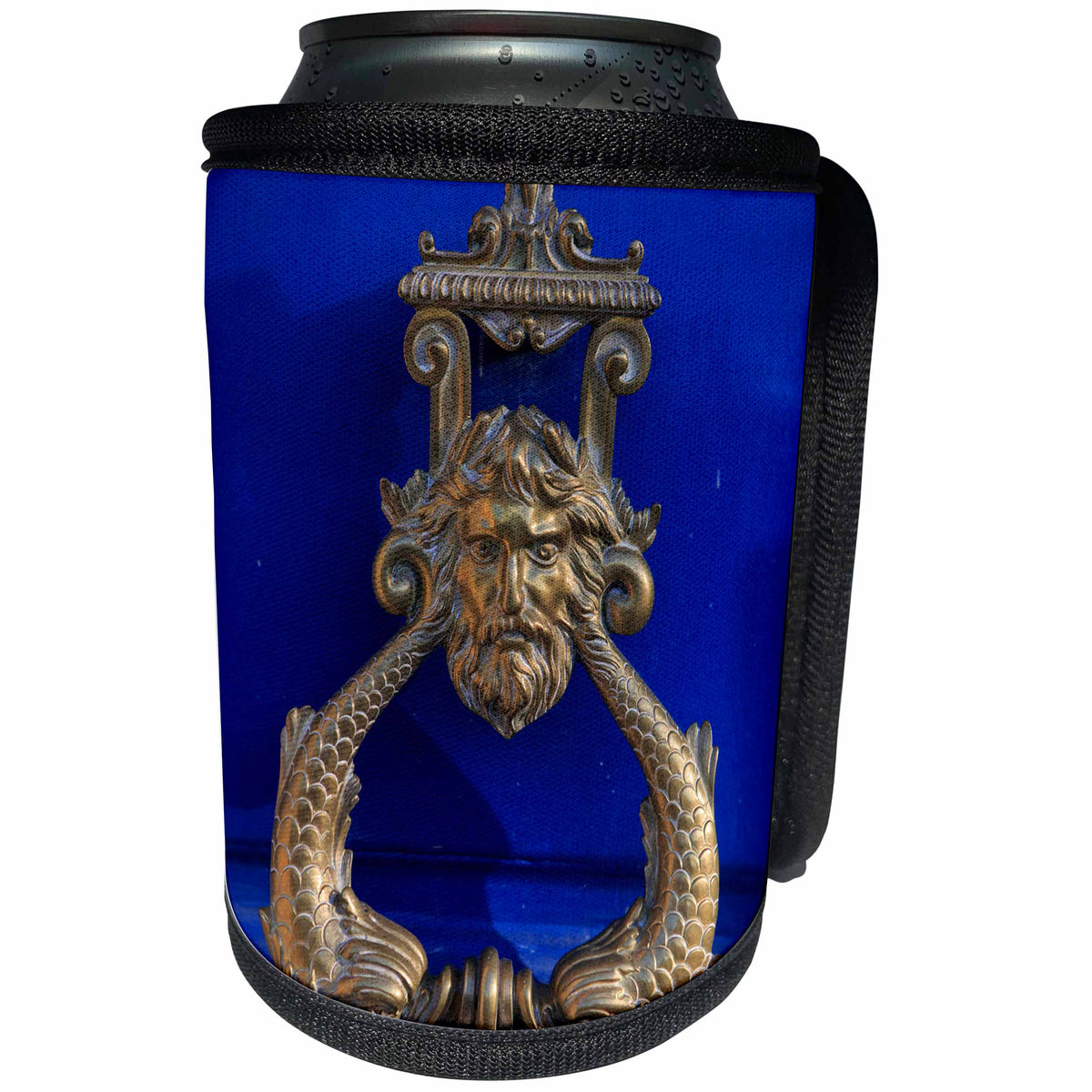 3dRose Danita Delimont - Objects - An elaborate door knocker in the suburbs of Paris, France - Can Cooler Bottle Wrap (cc_257621)
