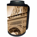 3dRose Danita Delimont - France - Detail of the Eiffel Tower, Paris, France - Can Cooler Bottle Wrap (cc_257628)