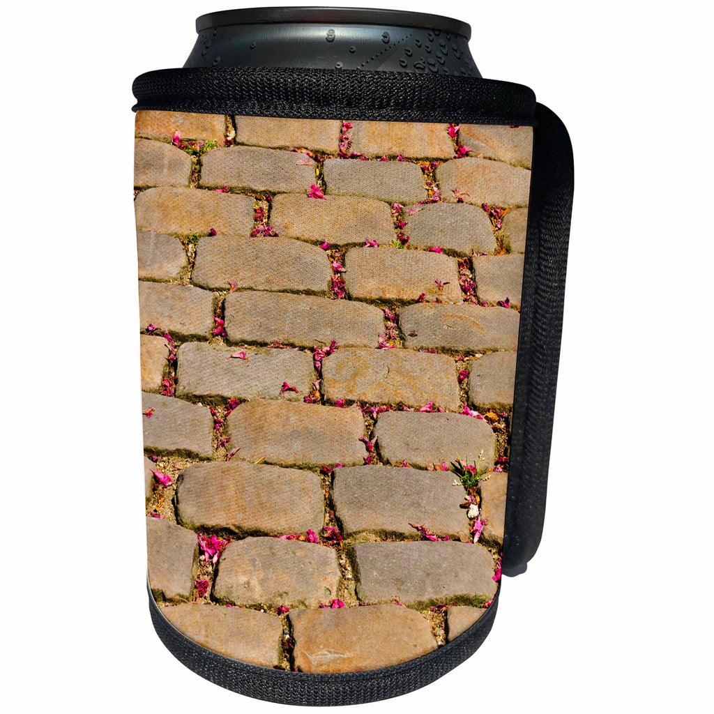 3dRose Danita Delimont - Patterns - Cobblestone walkway, Pere Lachaise Cemetery, Paris, France - Can Cooler Bottle Wrap (cc_257630)