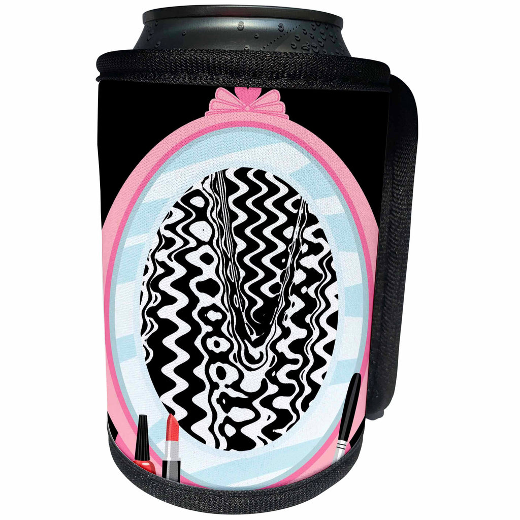 3dRose Patricia Sanders Creations - Make Up Abstract - Can Cooler Bottle Wrap (cc_25764)