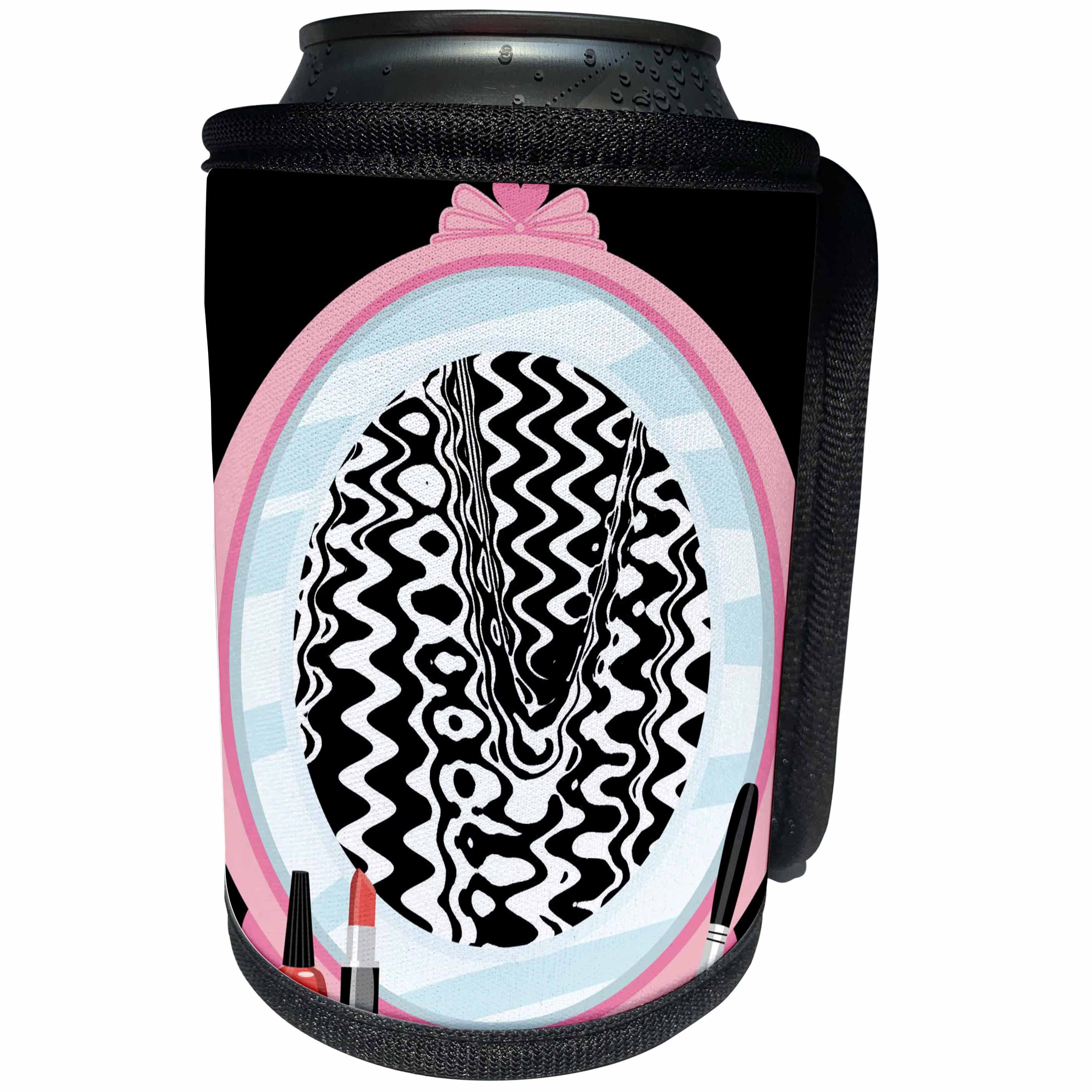 3dRose Patricia Sanders Creations - Make Up Abstract - Can Cooler Bottle Wrap (cc_25764)