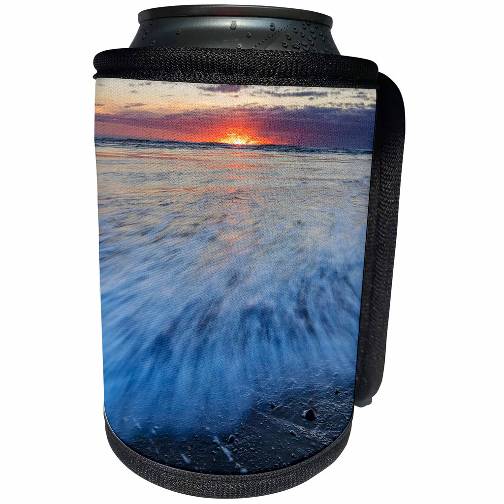 3dRose Danita Delimont - Oceans - Sunrise over the North Atlantic Ocean at Jokulsarlon, Iceland - Can Cooler Bottle Wrap (cc_257670)