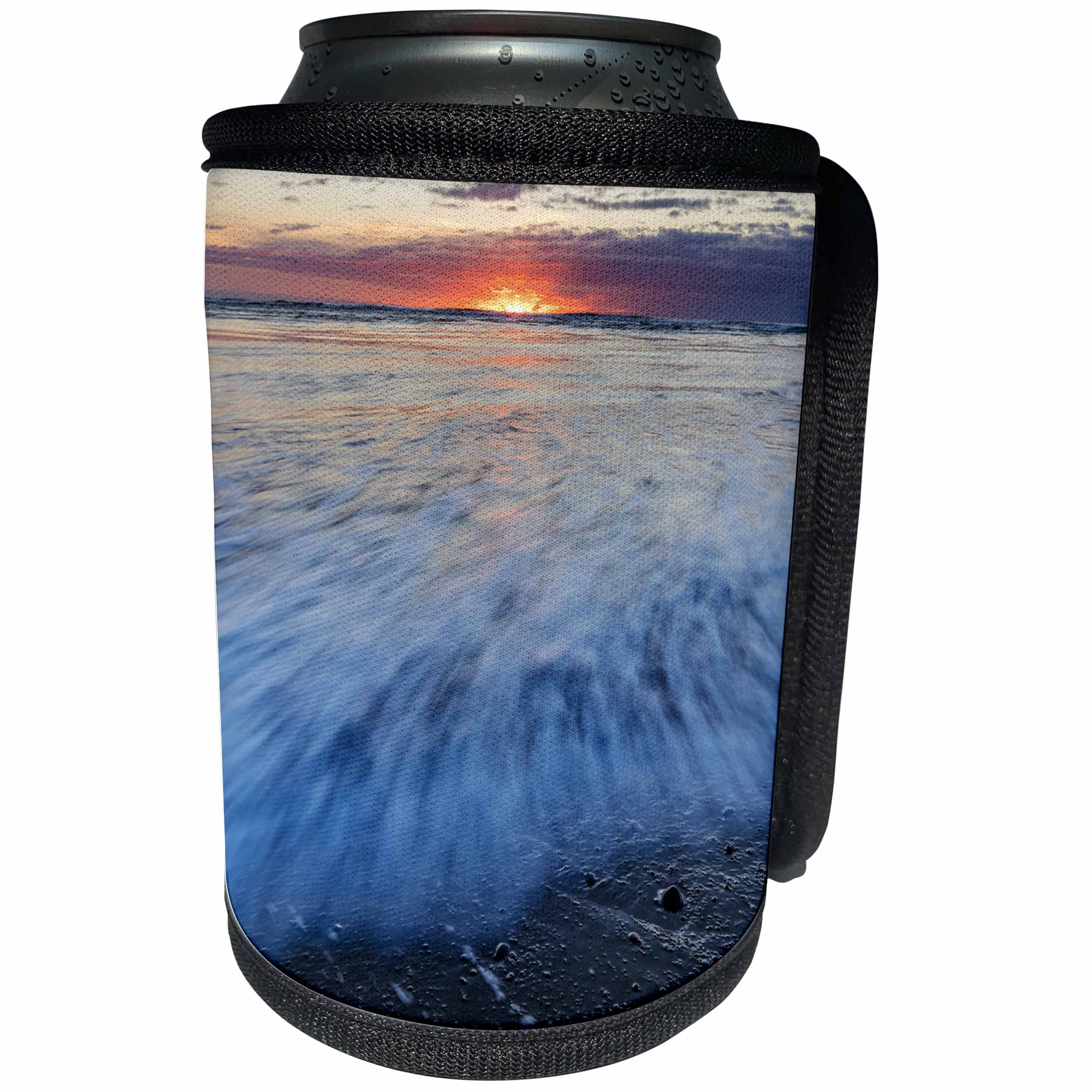 3dRose Danita Delimont - Oceans - Sunrise over the North Atlantic Ocean at Jokulsarlon, Iceland - Can Cooler Bottle Wrap (cc_257670)