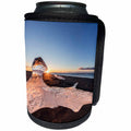 3dRose Danita Delimont - Beaches - Black sand beach littered with ice, Joklusarlon, Iceland - Can Cooler Bottle Wrap (cc_257672)
