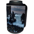 3dRose Danita Delimont - Coastlines - Coastal view during winter near Reykjanesviti and Valahnukur. Iceland - Can Cooler Bottle Wrap (cc_257680)