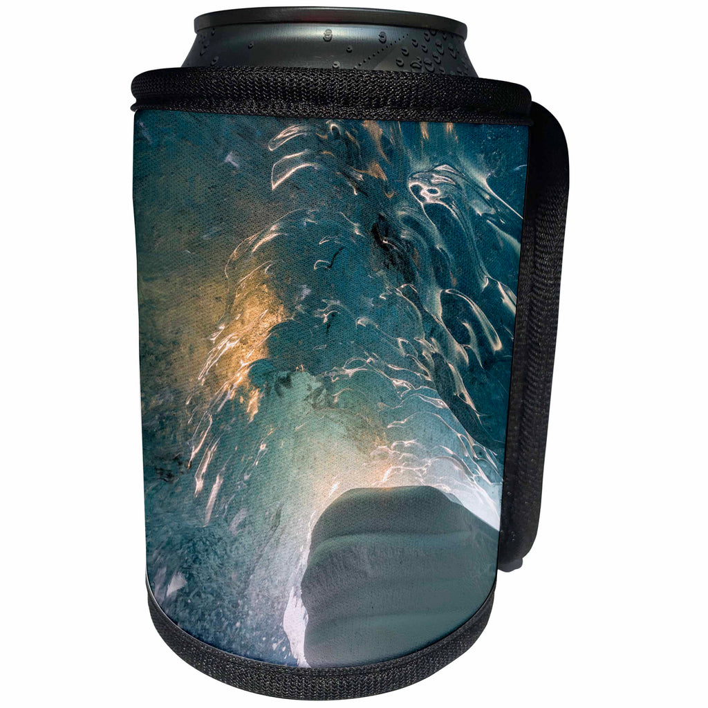 3dRose Danita Delimont - Abstracts - Sunrise at the entrance of the ice cave. Vatnajokull NP, Iceland - Can Cooler Bottle Wrap (cc_257688)