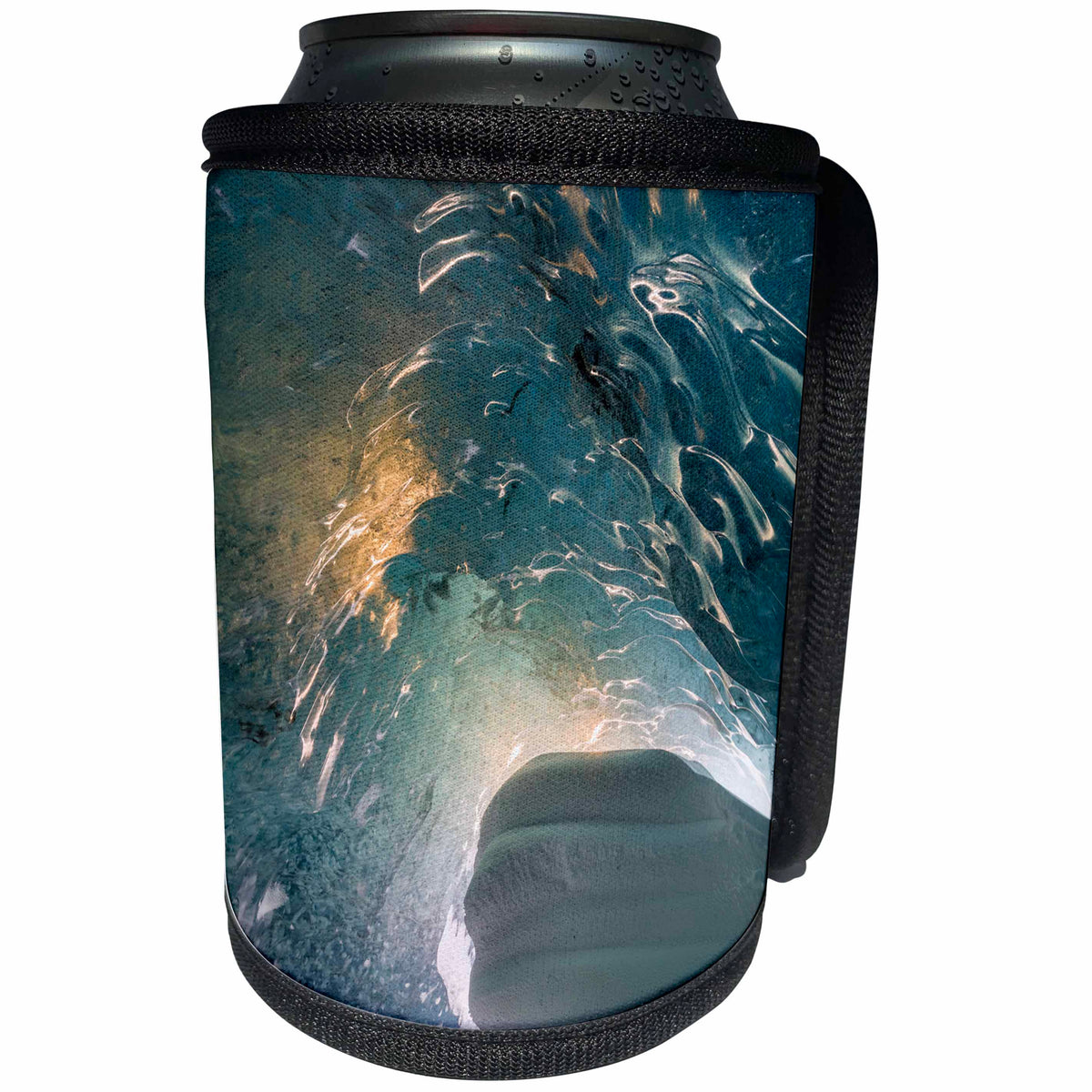 3dRose Danita Delimont - Abstracts - Sunrise at the entrance of the ice cave. Vatnajokull NP, Iceland - Can Cooler Bottle Wrap (cc_257688)