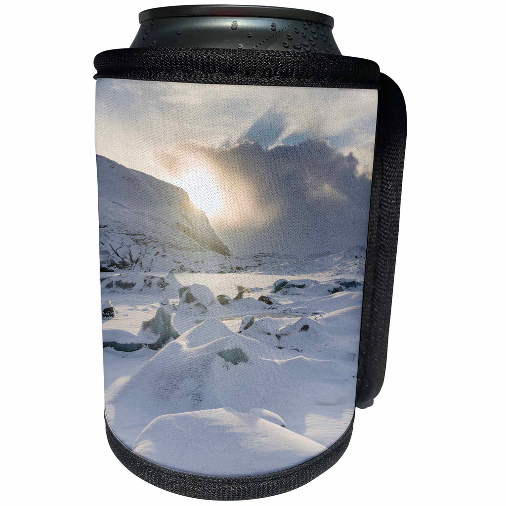 3dRose Danita Delimont - Glaciers - Glacier Svinafellsjoekull in the Vatnajokull NP during winter. Iceland - Can Cooler Bottle Wrap (cc_257691)