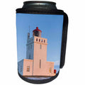 3dRose Danita Delimont - Lighthouses - The lighthouse at cape Dyrholaey in winter, near Vik y Myrdal. Iceland - Can Cooler Bottle Wrap (cc_257692)