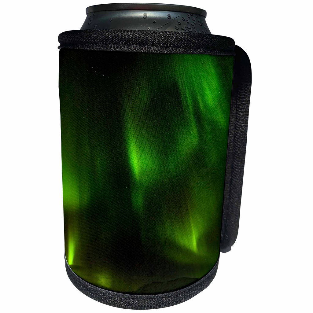 3dRose Danita Delimont - Northern Lights - Northern Lights over the mountains during winter, Iceland. - Can Cooler Bottle Wrap (cc_257695)