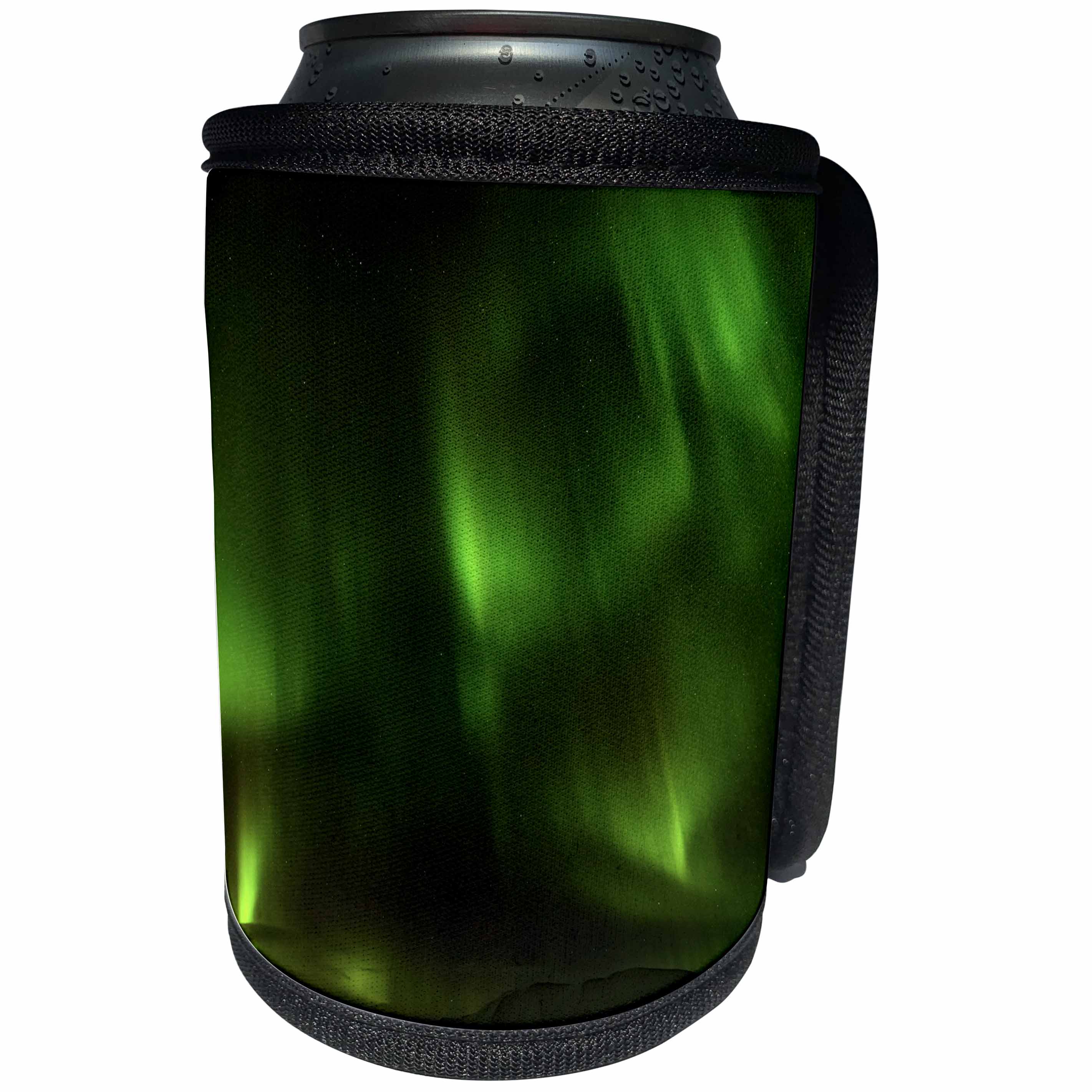 3dRose Danita Delimont - Northern Lights - Northern Lights over the mountains during winter, Iceland. - Can Cooler Bottle Wrap (cc_257695)