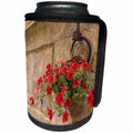 3dRose Danita Delimont - Flowers - Italy, Tuscany, Pienza. Petunia flowers spill from a basket. - Can Cooler Bottle Wrap (cc_257716)