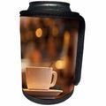 3dRose Danita Delimont - Beverages - Italy, Venice. A cappuccino on the country of a cafe. - Can Cooler Bottle Wrap (cc_257717)