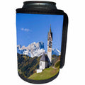 3dRose Danita Delimont - Churches - Chapel Barbarakapelle, Wengen, La Valle, Dolomites, South Tyrol, Italy - Can Cooler Bottle Wrap (cc_257729)