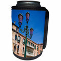 3dRose Danita Delimont - Italy - Lamp post and houses, Venice, Veneto, Italy - Can Cooler Bottle Wrap (cc_257735)
