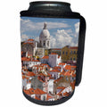 3dRose Danita Delimont - Cities - View over the houses of the Alfama. Lisbon, Portugal - Can Cooler Bottle Wrap (cc_257867)