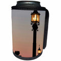 3dRose Danita Delimont - Lamps - Lanterns alight at sunset at Montserrat, Barcelona, Spain - Can Cooler Bottle Wrap (cc_257871)