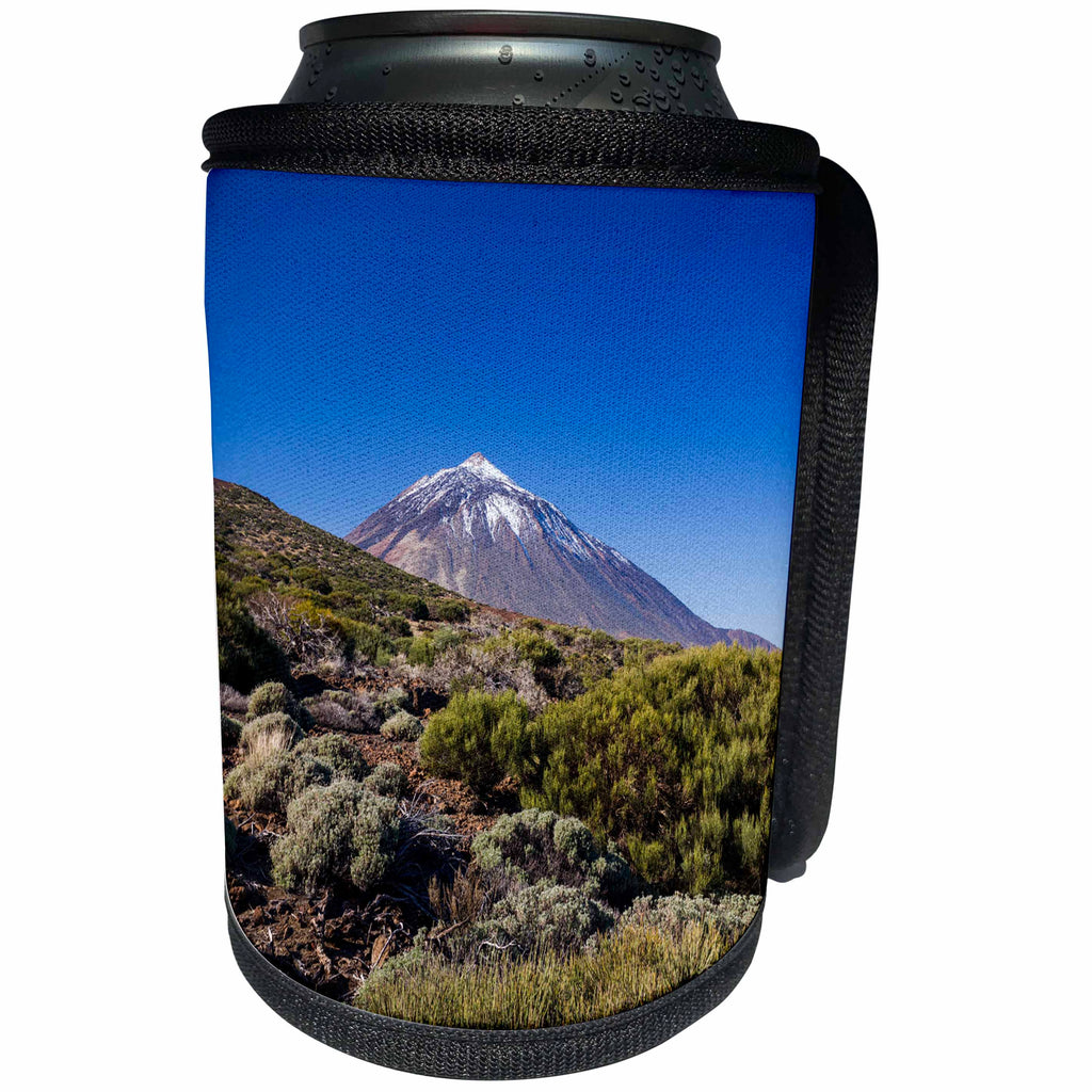 3dRose Danita Delimont - Mountain - Spain, Canary Islands, Tenerife, Valle de la Orotava, Pico del Teide - Can Cooler Bottle Wrap (cc_257877)