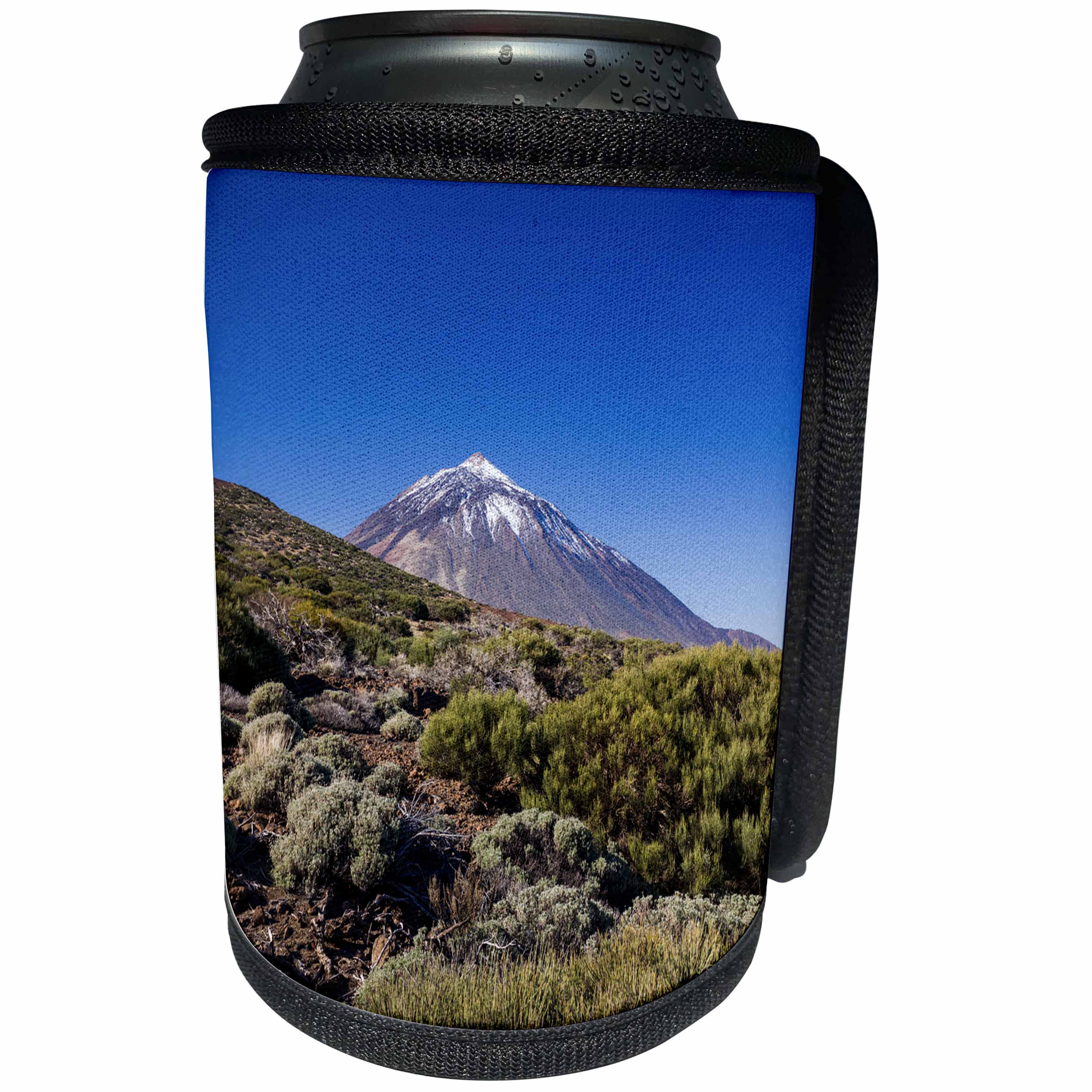 3dRose Danita Delimont - Mountain - Spain, Canary Islands, Tenerife, Valle de la Orotava, Pico del Teide - Can Cooler Bottle Wrap (cc_257877)