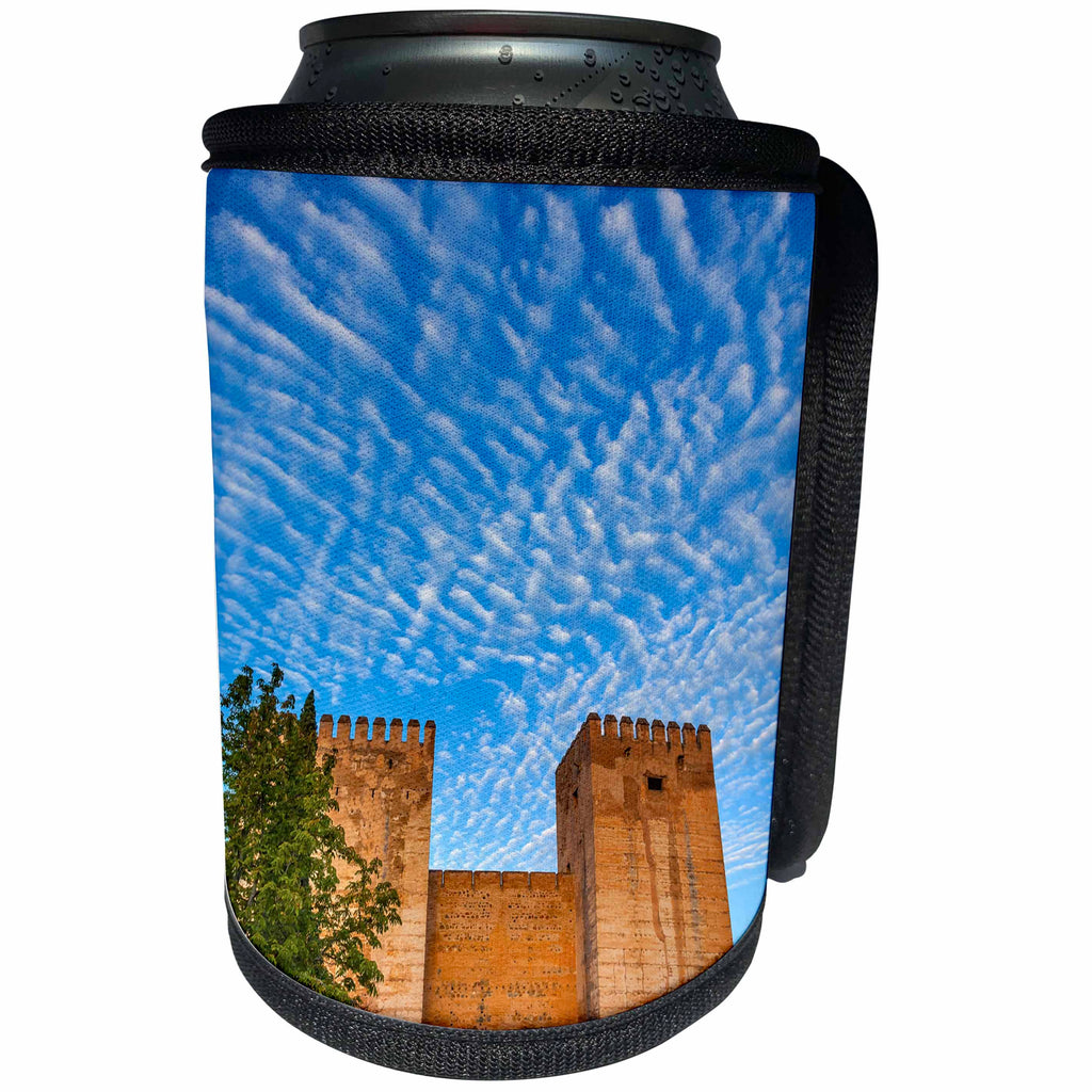3dRose Danita Delimont - Castles - Morning sky over Alhambra Castle, Granada, Andalusia, Spain - Can Cooler Bottle Wrap (cc_257895)