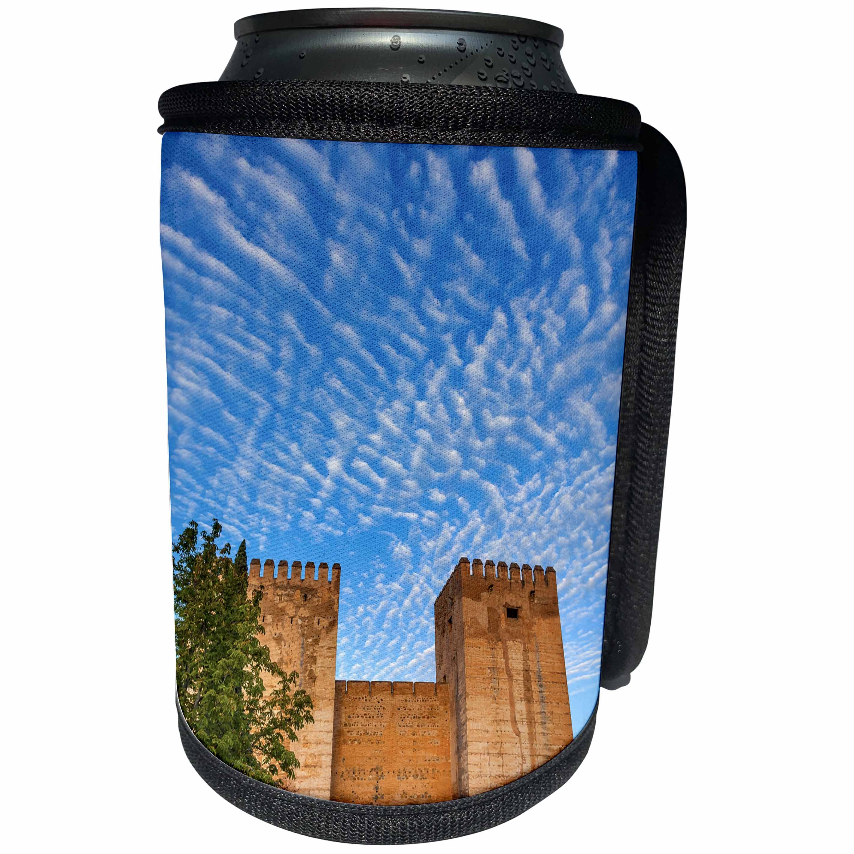 3dRose Danita Delimont - Castles - Morning sky over Alhambra Castle, Granada, Andalusia, Spain - Can Cooler Bottle Wrap (cc_257895)