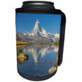 3dRose Danita Delimont - Mountain - Switzerland, Zermatt, Matterhorn reflected in Stellisee - Can Cooler Bottle Wrap (cc_257903)