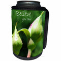 3dRose Patricia Sanders Flowers - Inspirational BelieveRose Buds - Can Cooler Bottle Wrap (cc_25794)