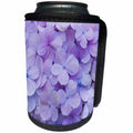 3dRose Danita Delimont - Flowers - Delicate purple Hydrangea blooms - Can Cooler Bottle Wrap (cc_257988)