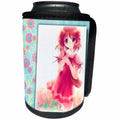 3dRose Susan Brown Designs General Themes - Anime Girl - Can Cooler Bottle Wrap (cc_25822)