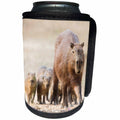 3dRose Danita Delimont - Rodents - Brazil, Mato Grosso, The Pantanal. Capybara female with young. - Can Cooler Bottle Wrap (cc_258333)