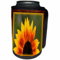 3dRose Susan Brown Designs Flower Themes - Half a Sunflower - Can Cooler Bottle Wrap (cc_25839)