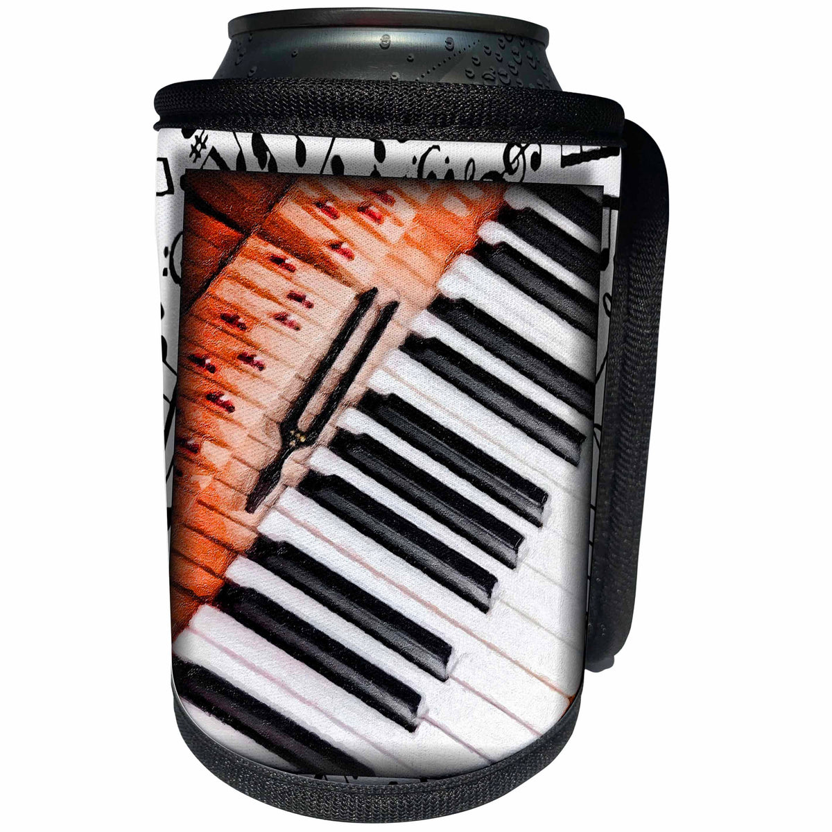 3dRose Susan Brown Designs Music Themes - Insides of Piano - Can Cooler Bottle Wrap (cc_25840)