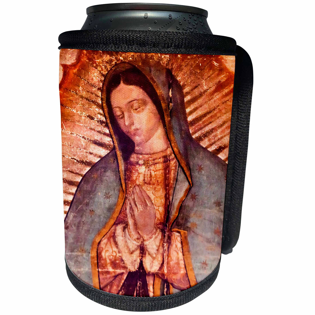 3dRose Danita Delimont - REligion - Virgin Mary Guadalupe Painting, New Shrine of the Guadalupe, Mexico - Can Cooler Bottle Wrap (cc_258540)