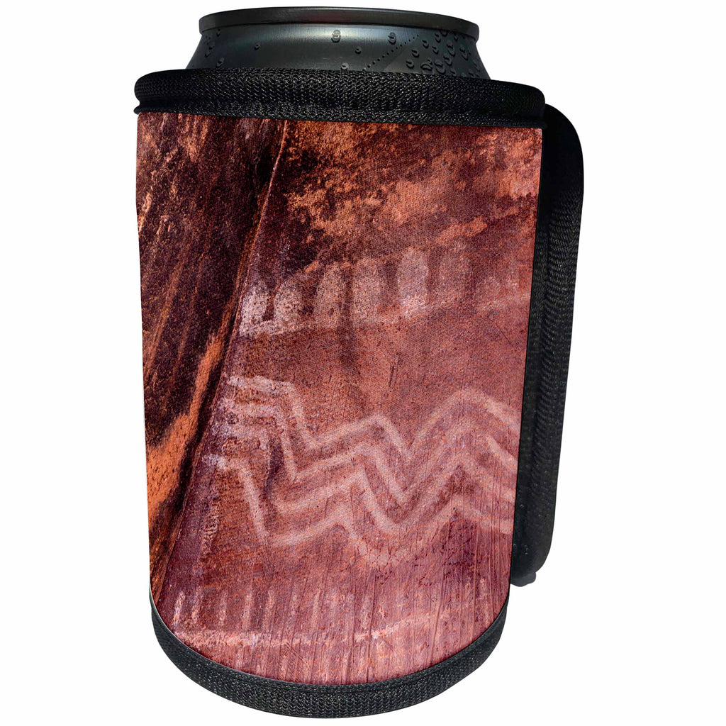 3dRose Danita Delimont - Artwork - Arizona, Palatki Heritage Site, Pictographs at Roasting Pit site - Can Cooler Bottle Wrap (cc_258709)