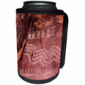 3dRose Danita Delimont - Artwork - Arizona, Palatki Heritage Site, Pictographs at Roasting Pit site - Can Cooler Bottle Wrap (cc_258709)