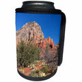 3dRose Danita Delimont - Deserts - Arizona, Sedona, Red Rock Country, Thunder Mountain - Can Cooler Bottle Wrap (cc_258713)