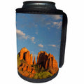 3dRose Danita Delimont - Deserts - Arizona, Sedona, Crescent Moon Area, Red Rock Crossing, Cathedral Rock - Can Cooler Bottle Wrap (cc_258715)
