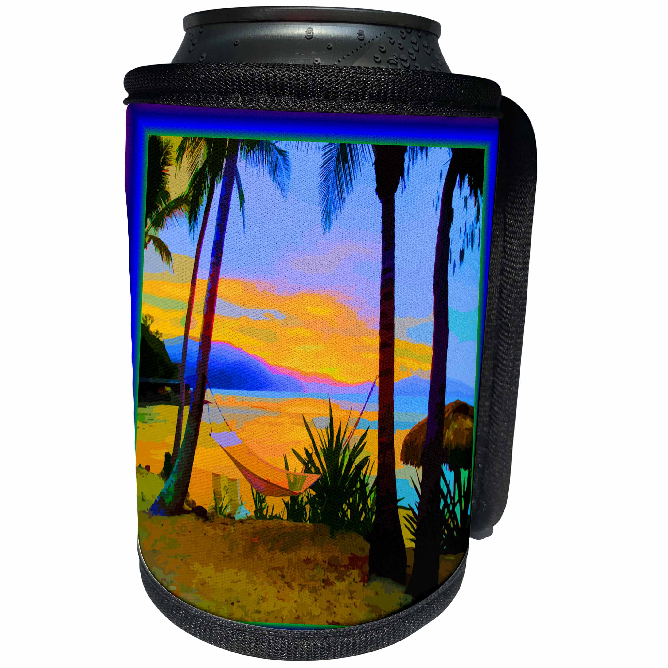 3dRose Susan Brown Designs Nature Themes - The Romance of Sunset - Can Cooler Bottle Wrap (cc_25872)