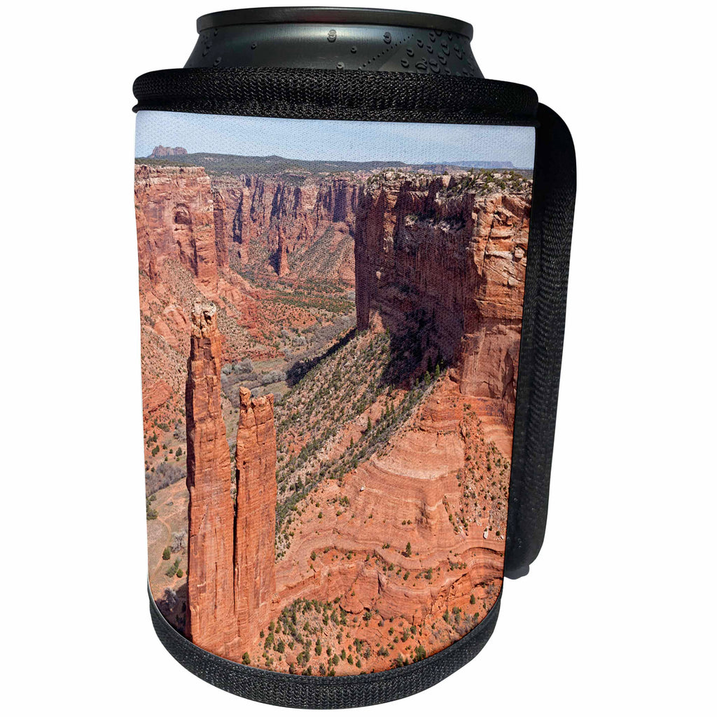 3dRose Danita Delimont - Deserts - Arizona, Spider Rock in Canyon de Chelly National Monument - Can Cooler Bottle Wrap (cc_258725)