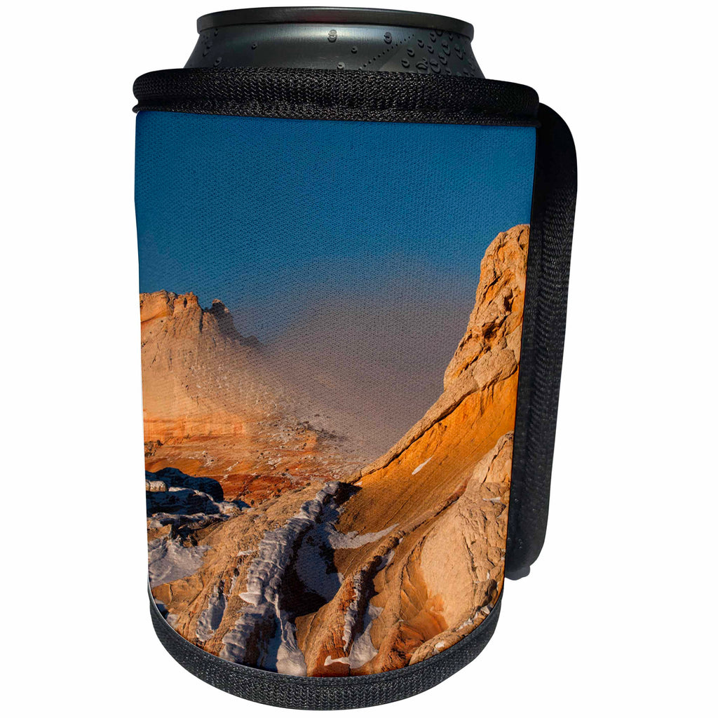3dRose Danita Delimont - Arizona - USA, Arizona. Winter fog at Vermillion Cliffs National Monument - Can Cooler Bottle Wrap (cc_258735)