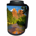 3dRose USA, Arizona. Summer evening at Red Rock Crossing near... - Can Cooler Bottle Wrap (cc_258736)