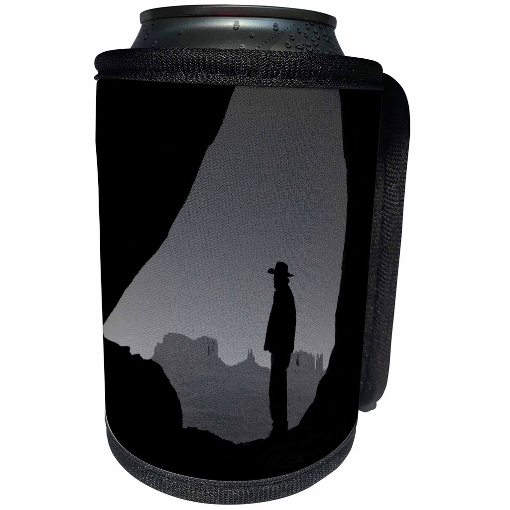 3dRose Danita Delimont - People - Navajo Indian Guide, Teardrop Arch, Monument Valley, Arizona, USA - Can Cooler Bottle Wrap (cc_258740)