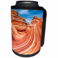 3dRose Danita Delimont - Arizona - The Wave, Paria-Vermilion Cliffs Wilderness, Arizona, Usa - Can Cooler Bottle Wrap (cc_258751)